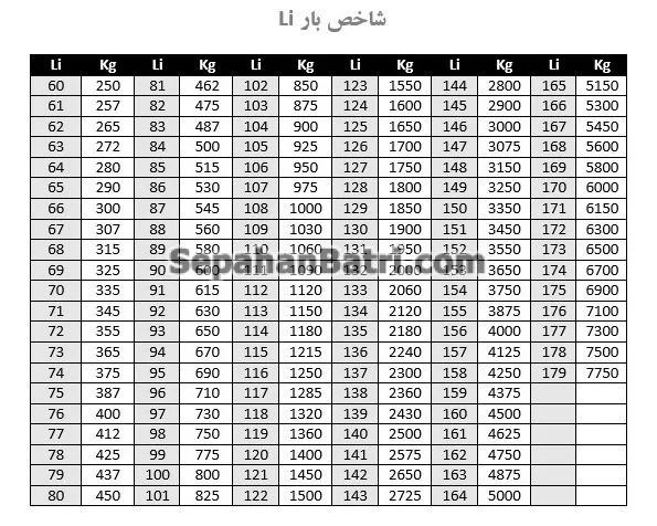 شاخص بار لاستیک